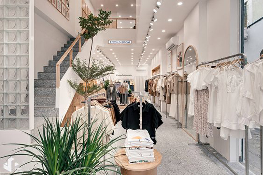 thiết kế nội thất shop