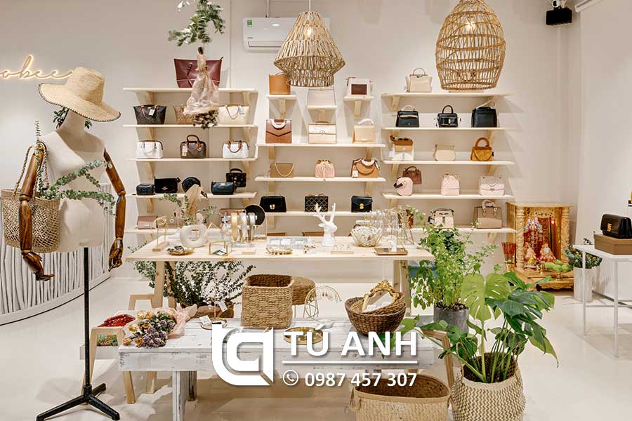 thiết kế shop phụ kiện thời trang kiểu Vintage